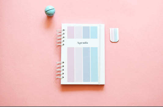 Agenda anual semanal 2026 - Diseño tonos pastel