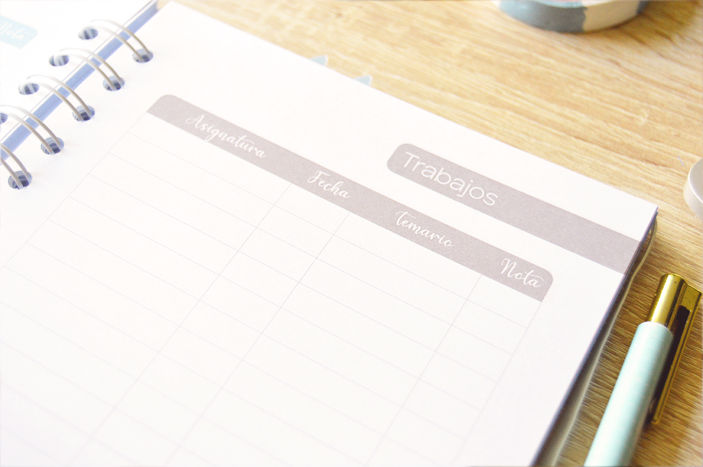 Agenda anual semanal 2026 - Diseño gatos en acuarela