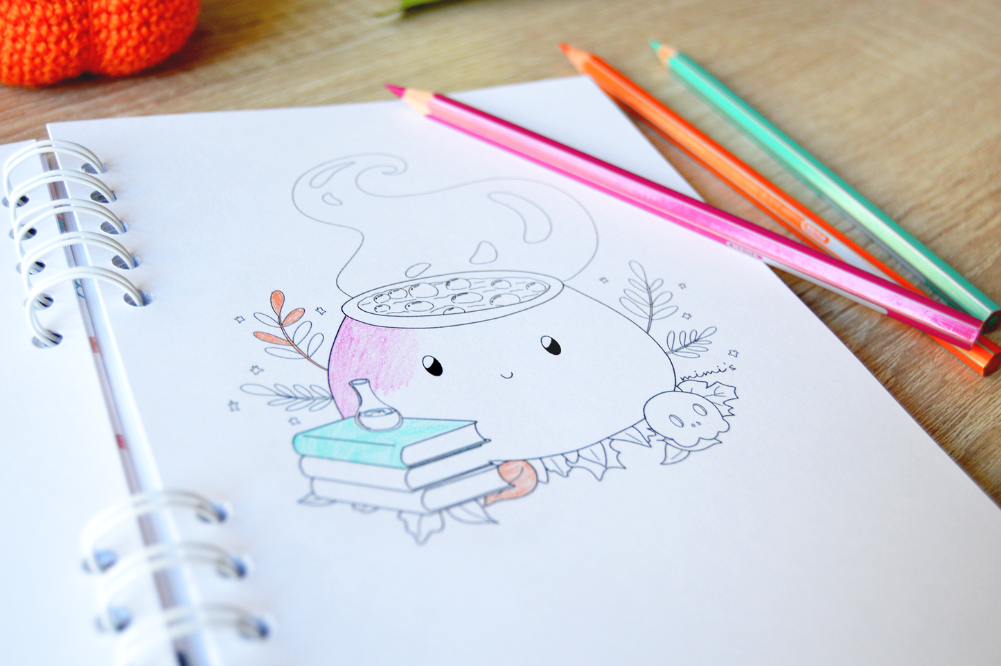 Libreta para colorear - Halloween