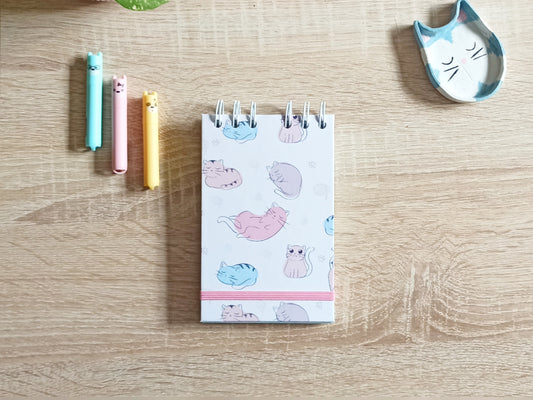 Libreta To do List (lista de tareas) 10x15cm - Diseño Michis de colores