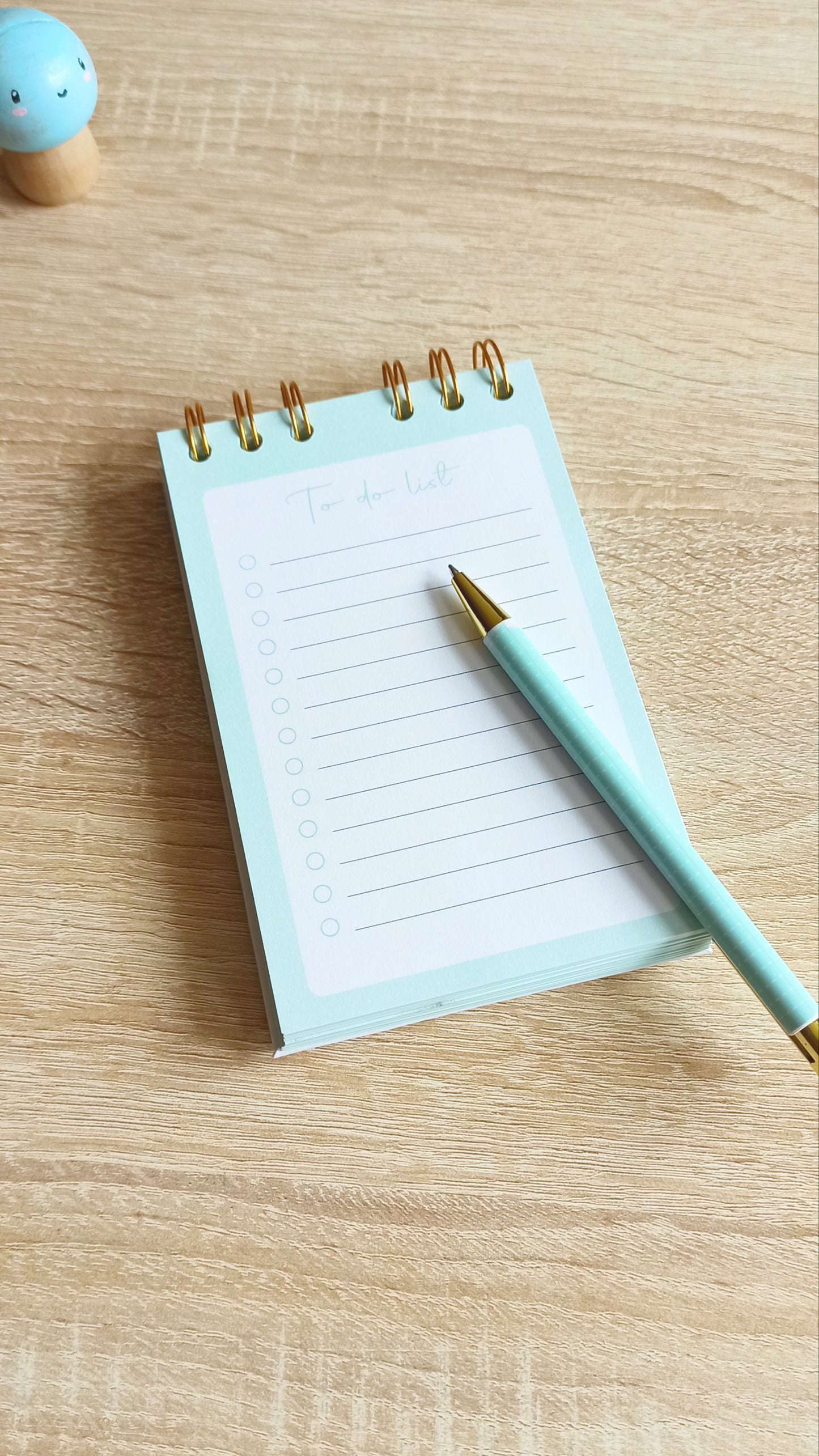 Libreta To do list - Portada estampado flores con toques dorado